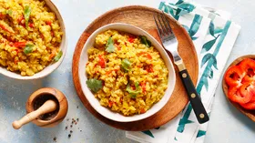 Бюджетный ужин с курицей и чечевицей,  ярко, сытно и полезно