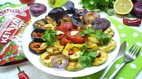 Овощи-гриль в томатном маринаде