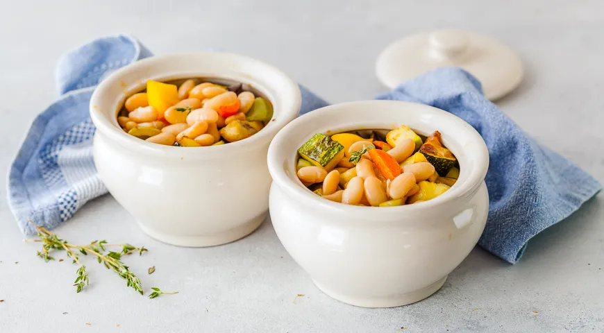 Овощи в горшочках