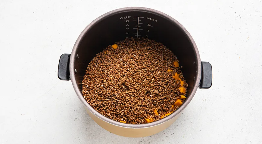 Гречневая каша с тыквой в мультиварке