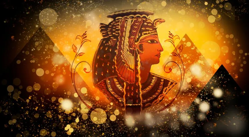 Абстрактное изображение Клеопатры, царицы Египта
