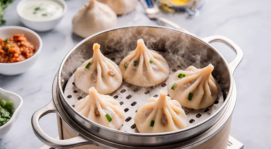 Приготовление хинкалей на пару — самый простой метод