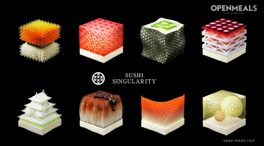 Меню токийского ресторана Sushi Singularit