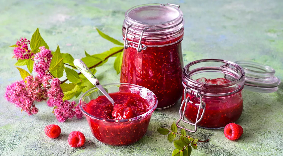 Рецепт Малиновый джем с агар-агаром