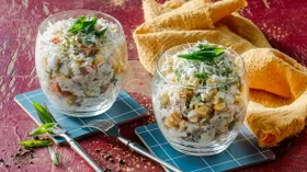 Салаты праздничные с огурцом