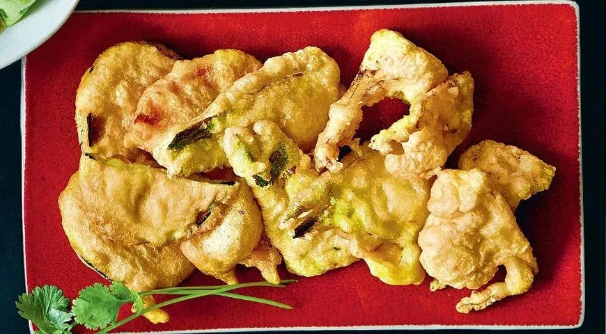 Вкусные овощи в темпуре