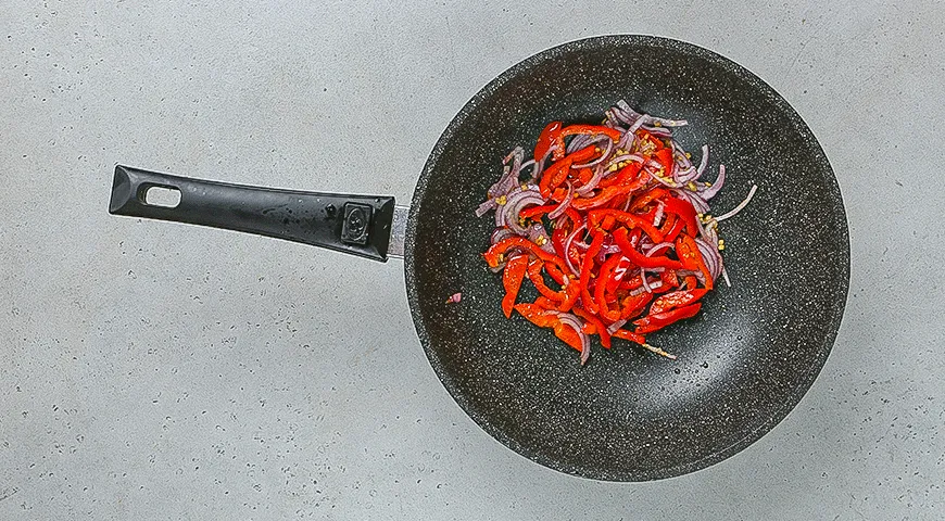 Стир-фрай с кальмаром