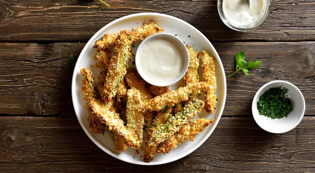 Хрустящие кабачки во фритюре