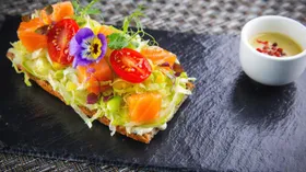 Рецепты с маслом растительным, лососем и салатом