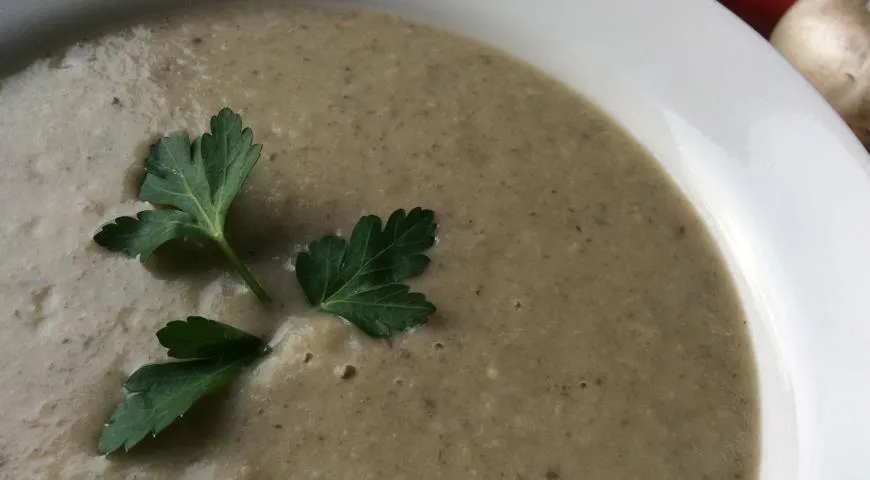 Рецепт крем-супа грибного (постного)