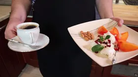 Хурма с творожным сыром