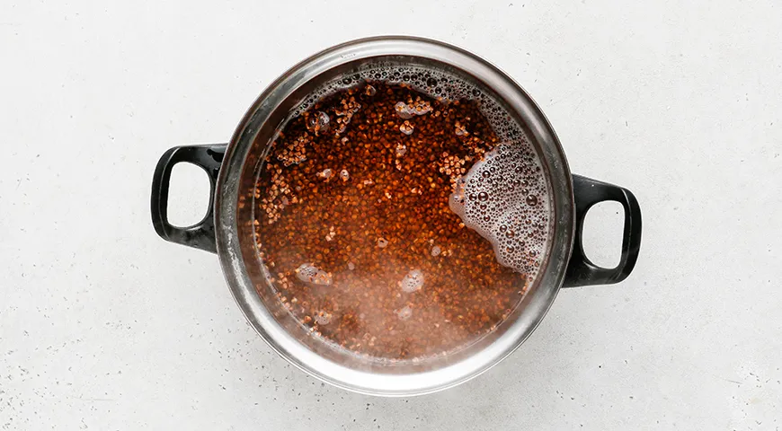 Каша гурьевская из гречневой крупы