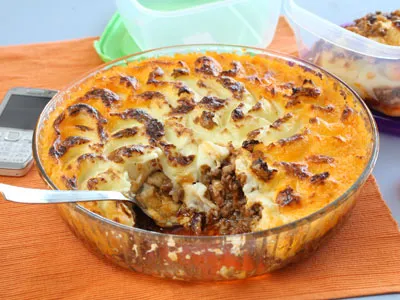 Обед в офисе – картофельная запеканка с мясом 