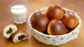 Булочки с шоколадом