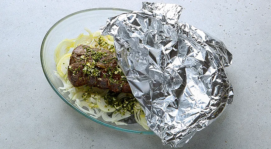Ростбиф с лесными грибами