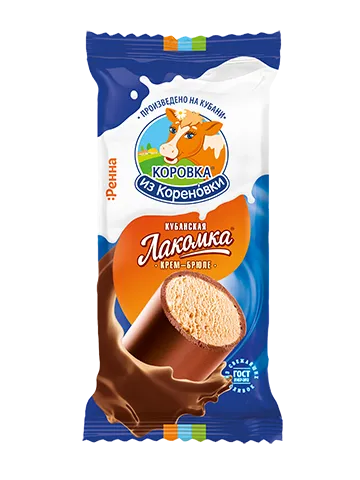 КОРОВКА ИЗ КОРЕНОВКИ Мороженое лакомка крем-брюле 90г