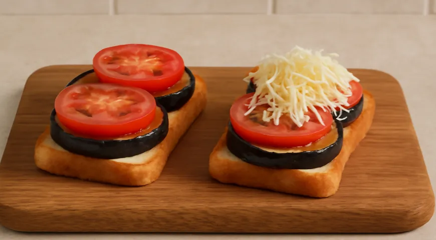 Бутерброды с баклажаном