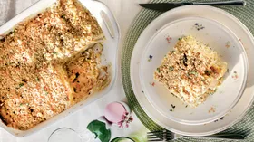 Запеканка с луком пореем