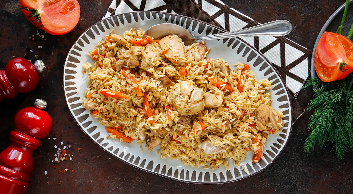 Рецепт плова из бурого риса с курицей