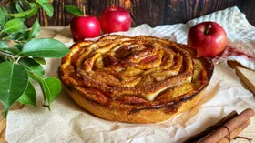 Яблочный пирог "Роза"