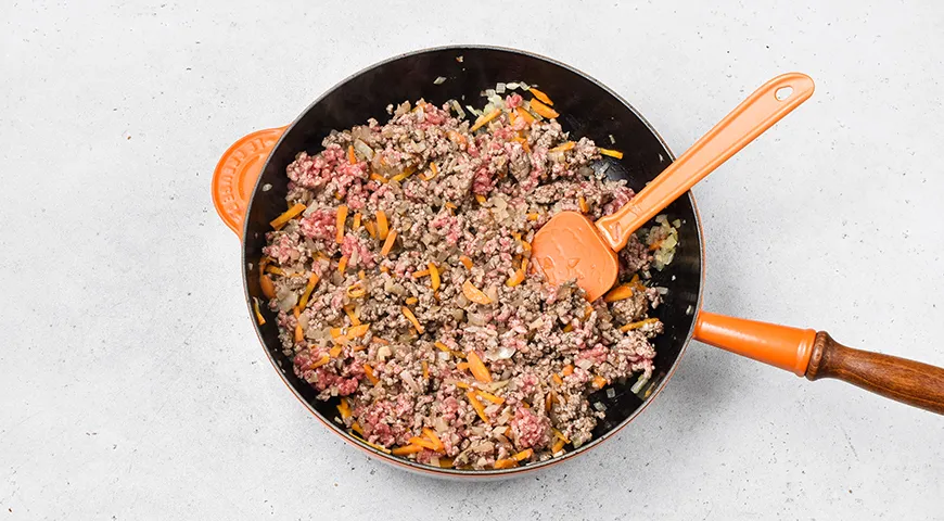 Рис с фаршем и тыквой