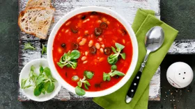 Рецепты для постного меню с бобами и пастой