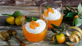 Желе с мандаринами