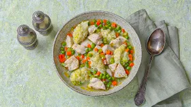 Рагу из курицы с клецками