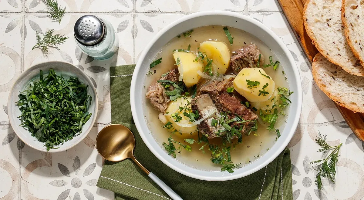 Бурятский суп бухлер