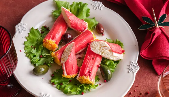 Фаршированные крабовые палочки всего из 5 ингредиентов