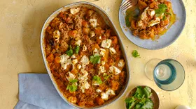 Тыквенная запеканка с фаршем