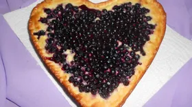 Пирог "Черничное сердце"