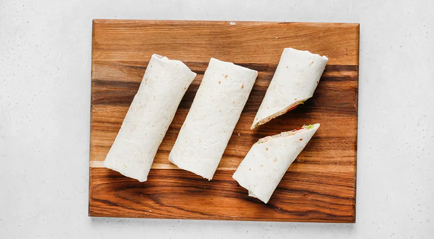 Цезарь-ролл с креветками