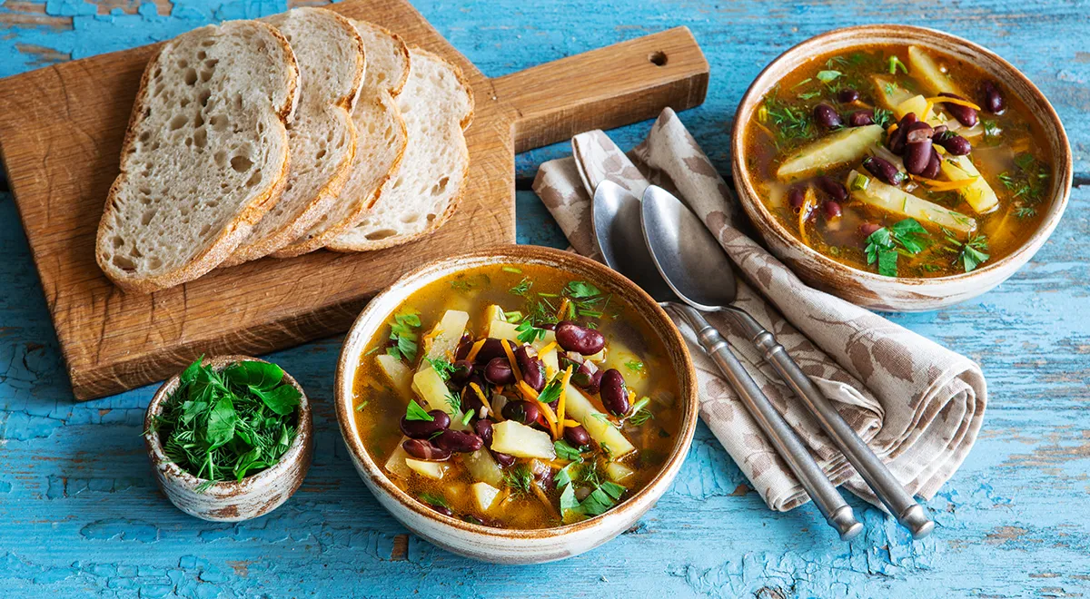 Суп из красной фасоли