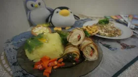 Рецепты с овощами, сыром сливочным и птицей