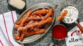 Жареные картофельные палочки из пюре