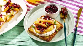 Рецепты с фруктами, творогом и хлебом