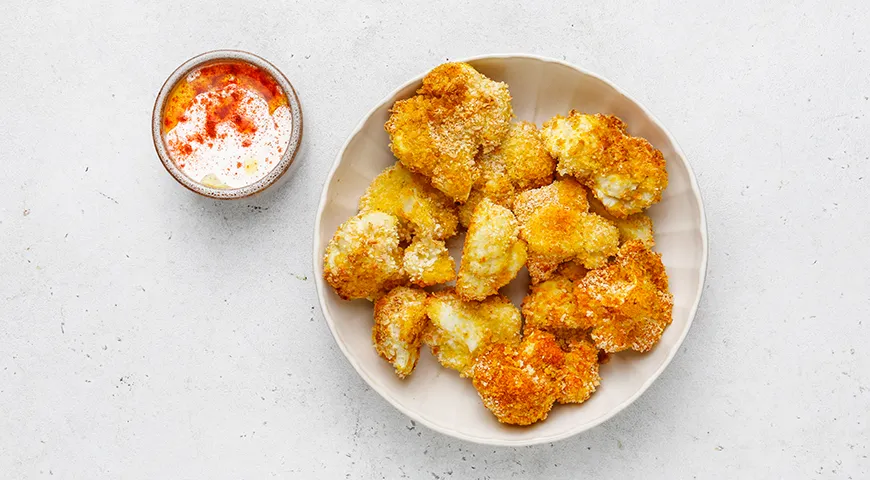 Цветная капуста в сухарях в духовке