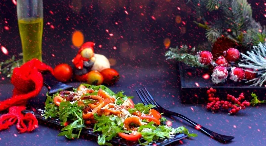 Салат с креветками, рукколой и авокадо – пошаговый рецепт приготовления с фото