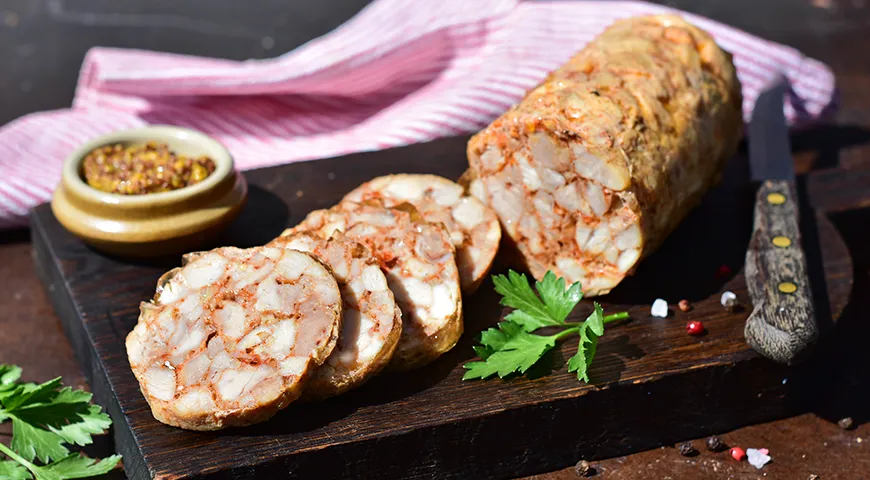 Куриная колбаса с желатином: рецепт приготовления с фото, советы и идеи