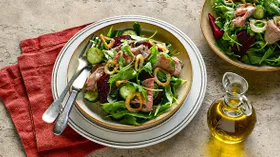 Рецепты с мясом, маслом оливковым и рукколой