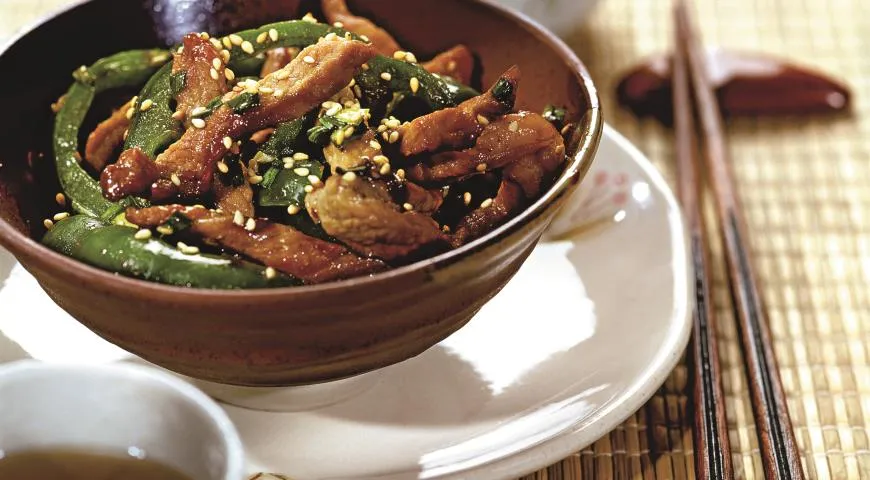 Телятина с кунжутными семечками