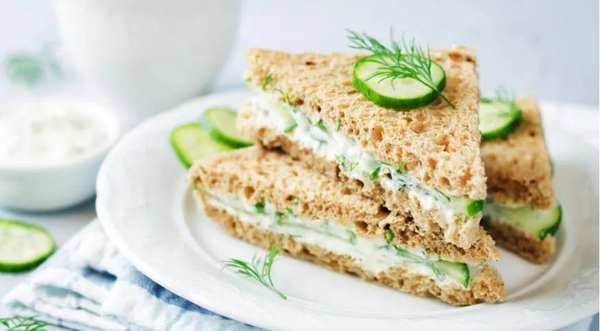 Английские сэндвичи с огурцами