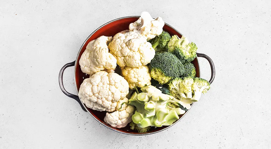 Суп из брокколи и цветной капусты