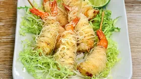 Рецепты с чесноком, фруктами и королевскими креветками