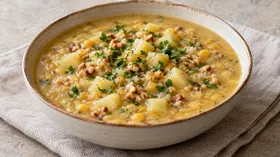 Гороховый суп с орехами