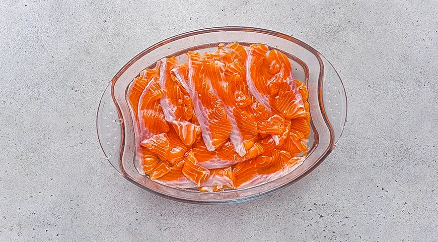 Ленивый малосольный лосось