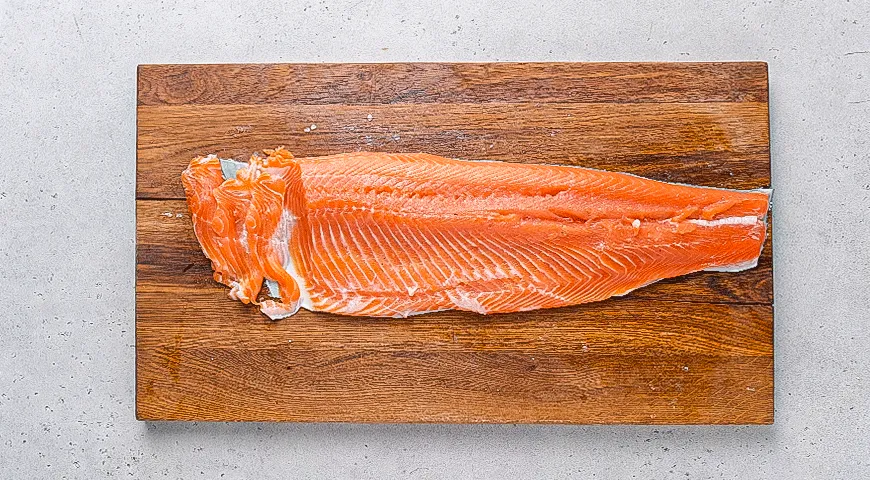 Ленивый малосольный лосось