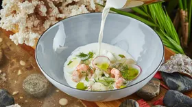 Рецепты с рыбой, кисломолочными продуктами и креветками