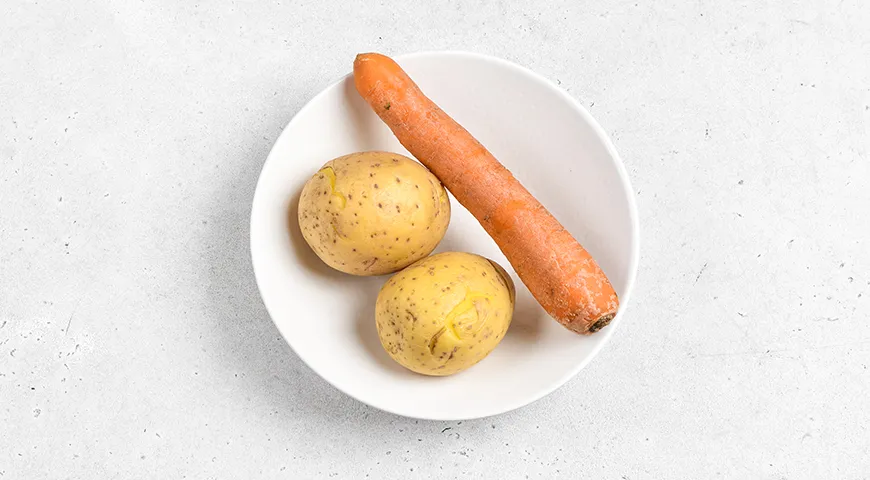 Оливье с красной рыбой